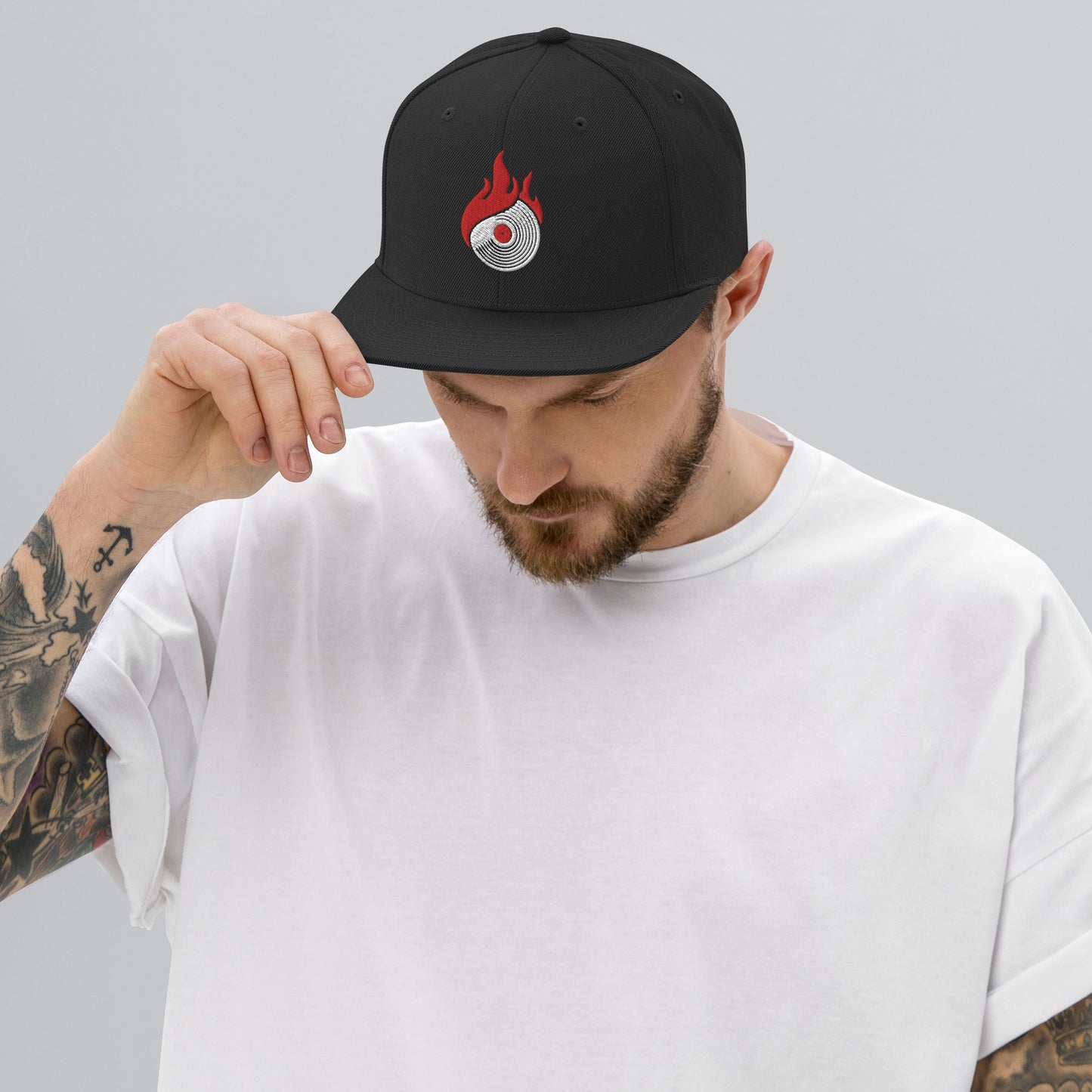 Dangerous DJs Record on Fire Snapback Hat