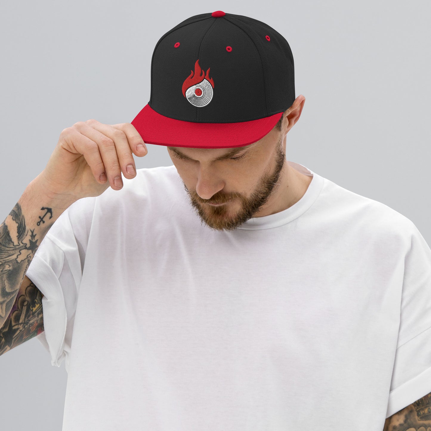 Dangerous DJs Record on Fire Snapback Hat